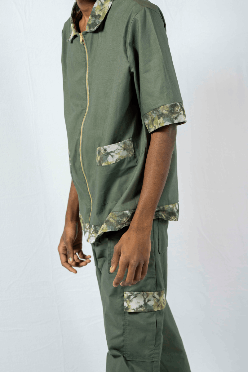 Men’s Green Pant/Shirt Set