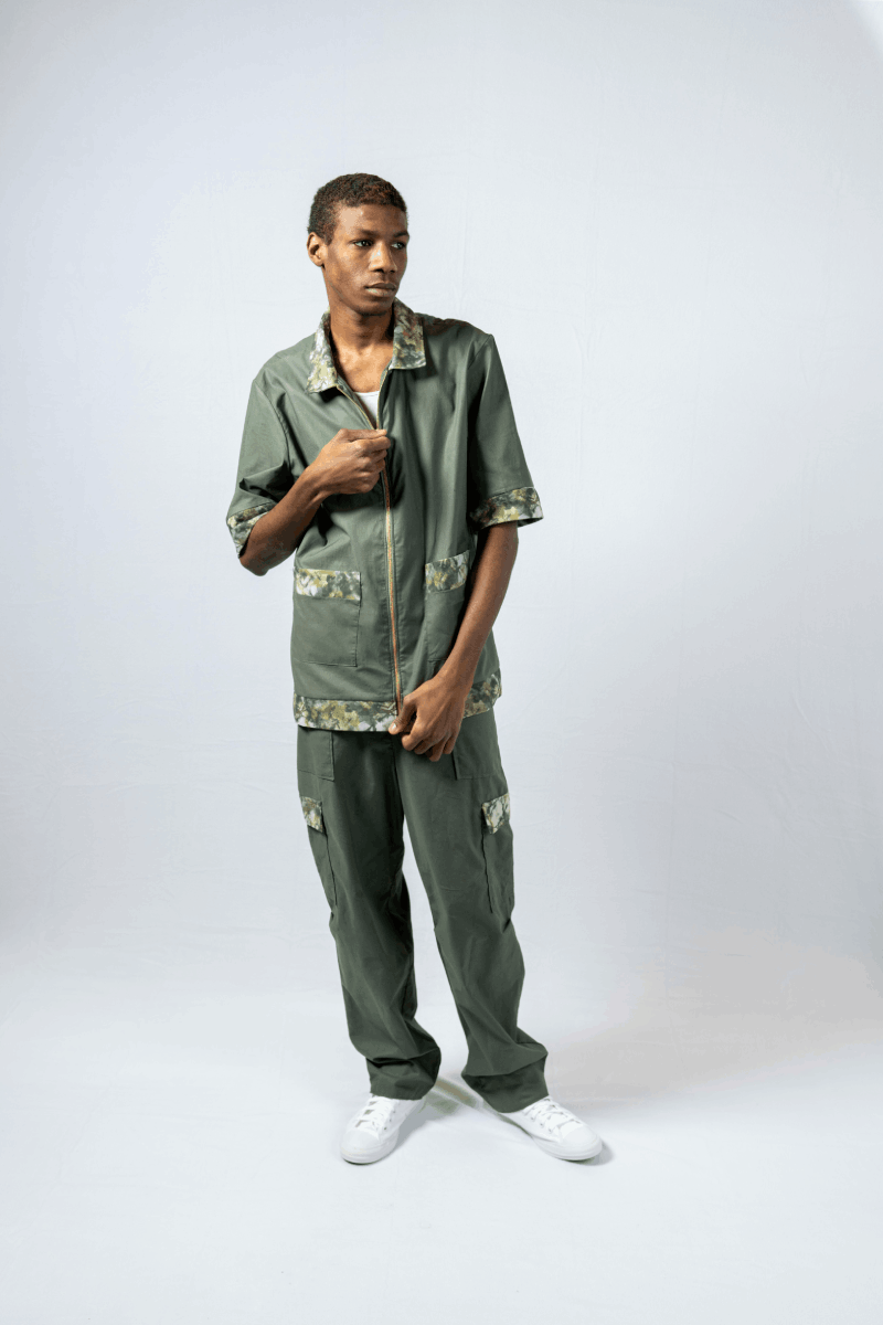 Men’s Green Pant/Shirt Set