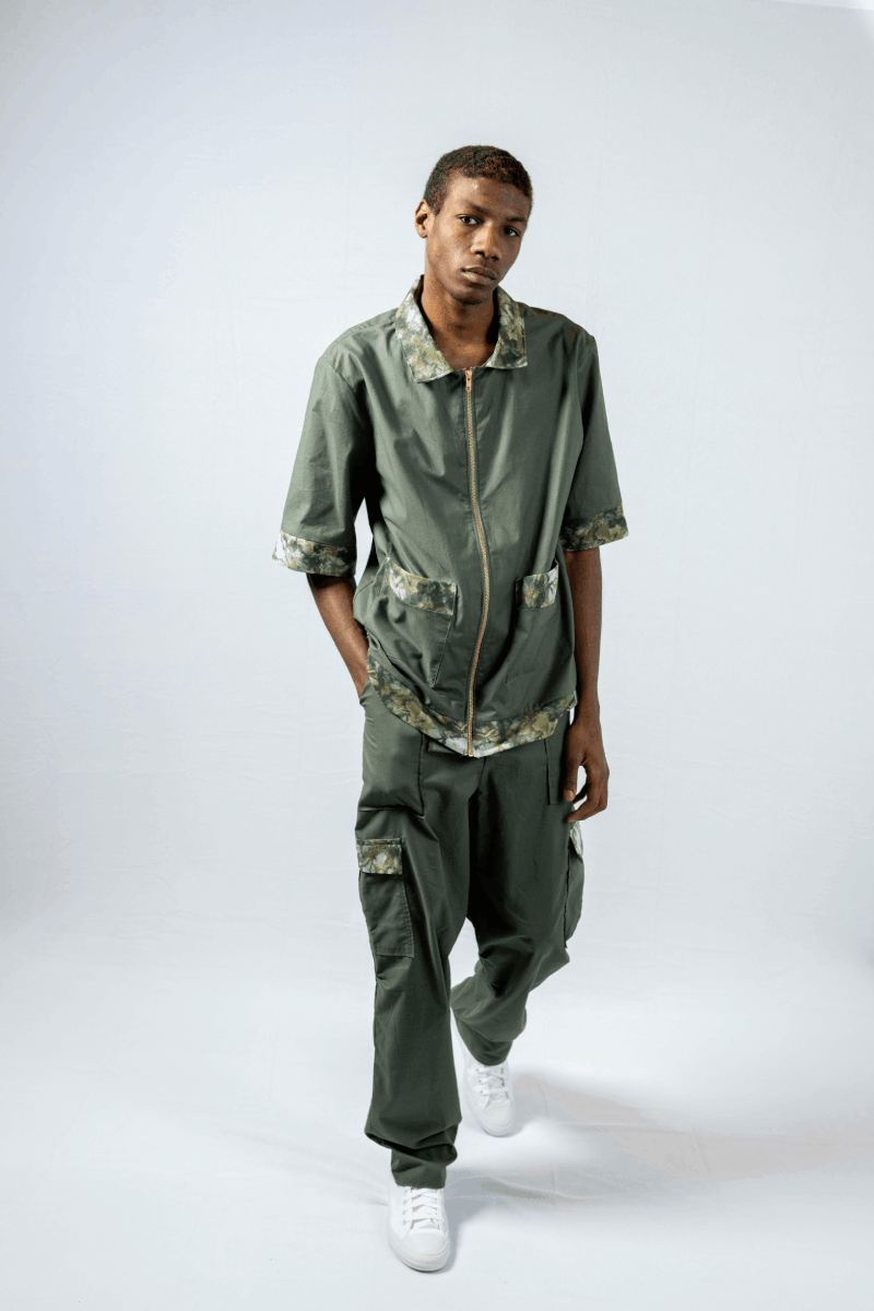 Men’s Green Pant/Shirt Set