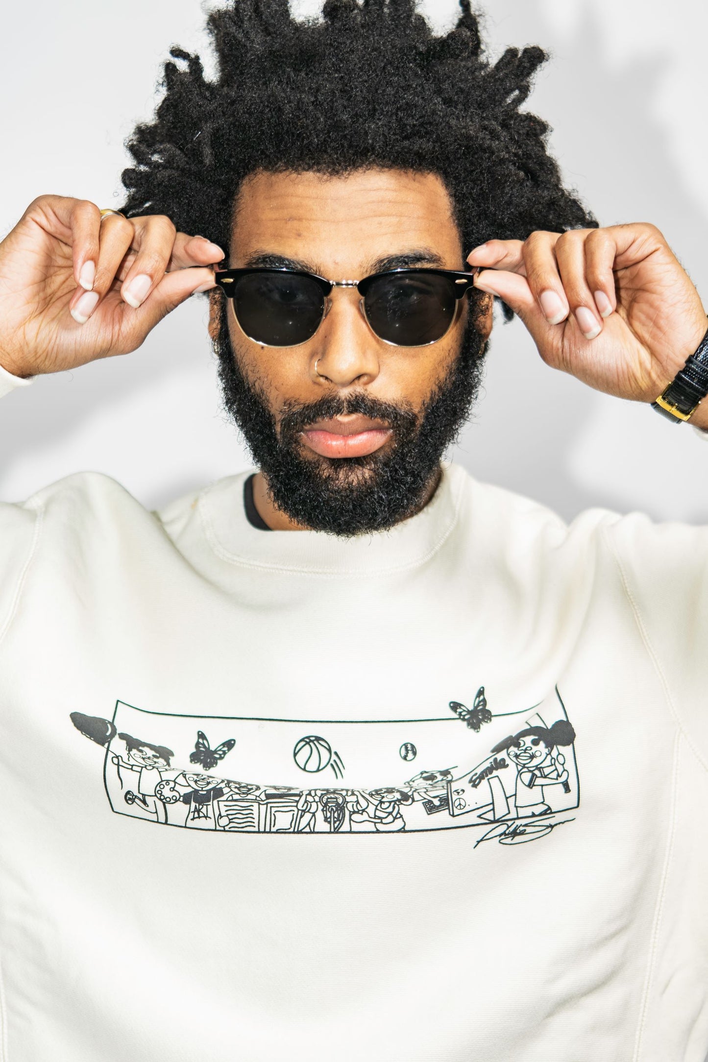 Phil Simpson Rapper Phil Simpson Mural Crewneck – Detroit Makers Market