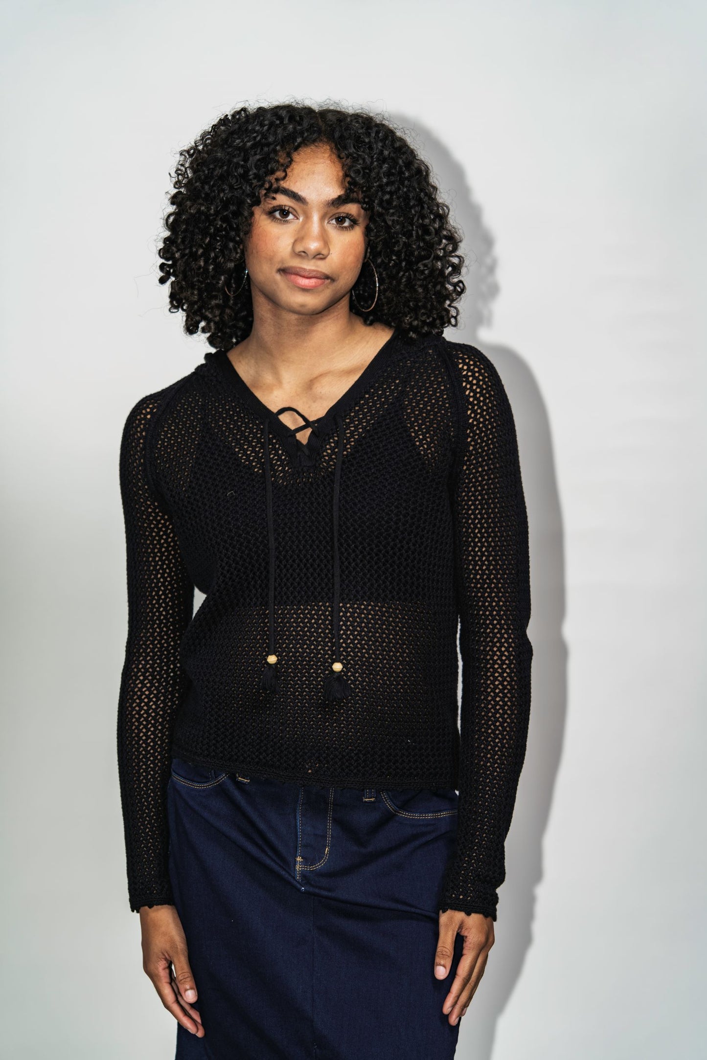 Knitted in Black Top